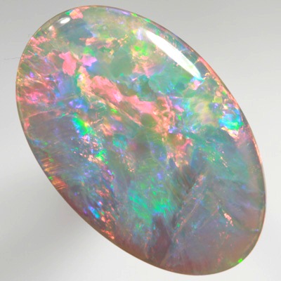 SOLID SEMI BLACK OPAL Large rolling flashes of neon crisp fire red, orange. Top quality. SEE VIDEO  